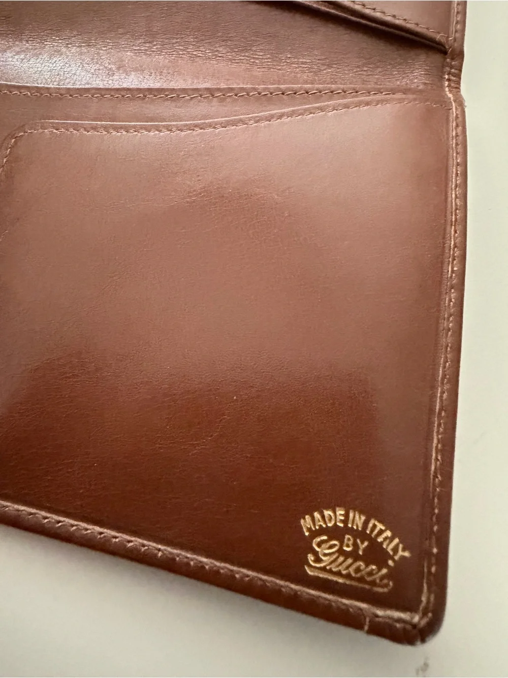 Gucci Brown Vintage GG Monogram Continental Wallet with Gold Accent - Picture 11 of 15